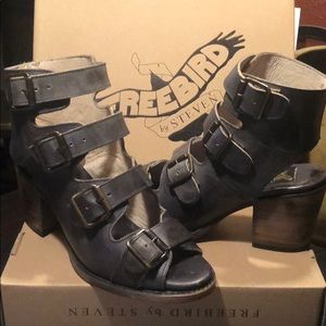 BRAND NEW Freebird Quail Bootie Sandals Black 8